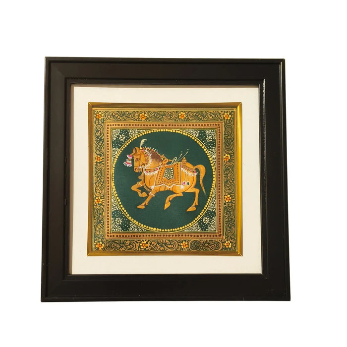 Divine Stallion - A Miniature Masterpiece   Paintings