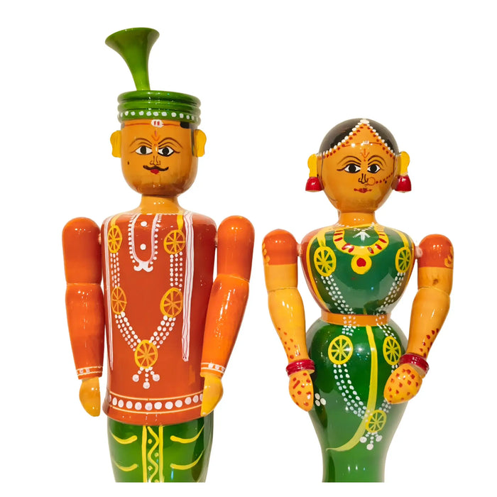 Divine Togetherness – Etikoppaka Lacquerware Wedding Pair   Etikoppaka Lacquerware