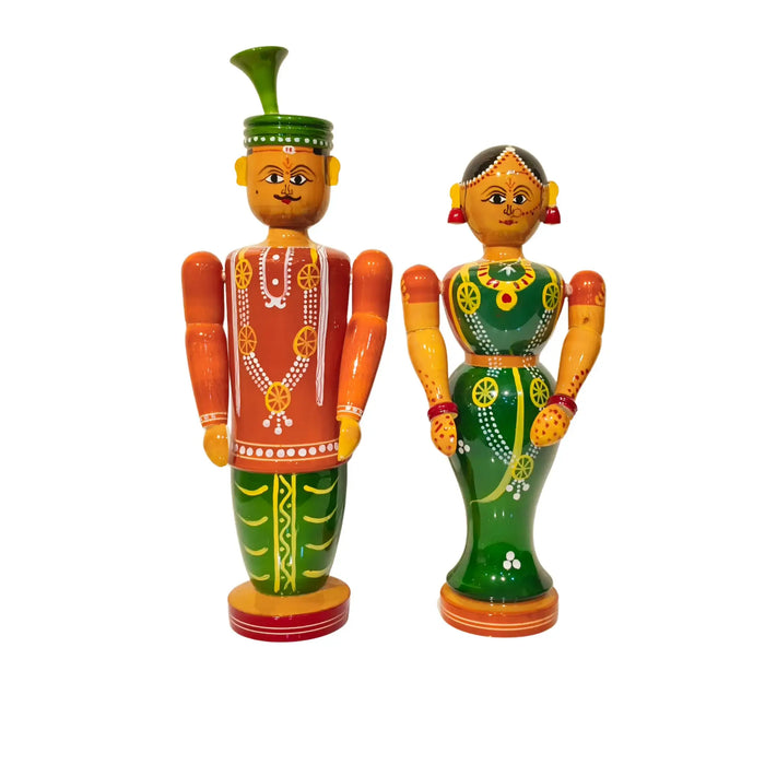 Divine Togetherness – Etikoppaka Lacquerware Wedding Pair   Etikoppaka Lacquerware