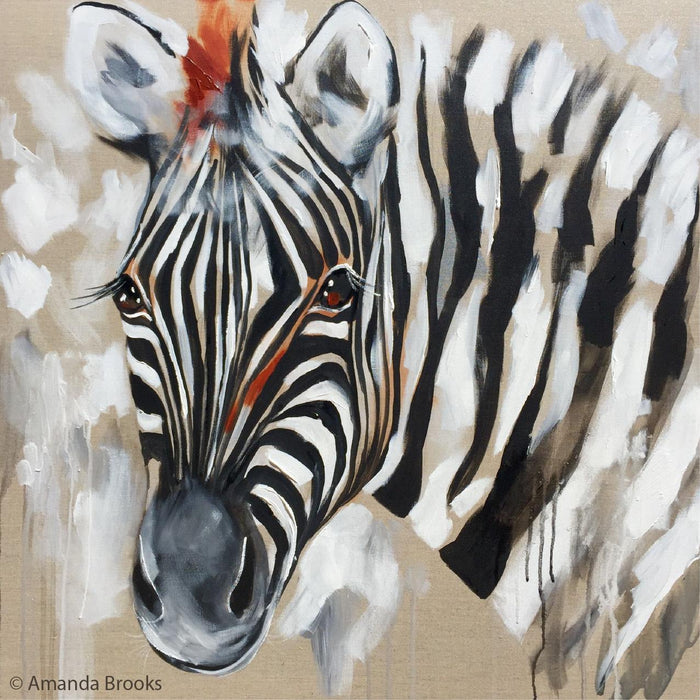 Donilo The Zebra 4pc Coaster set - Artist Lab