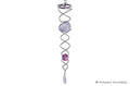 DOUBLE CRYSTAL SPIRAL TAIL - WIND WHIRL SPINNER ACCESSORY - PINK