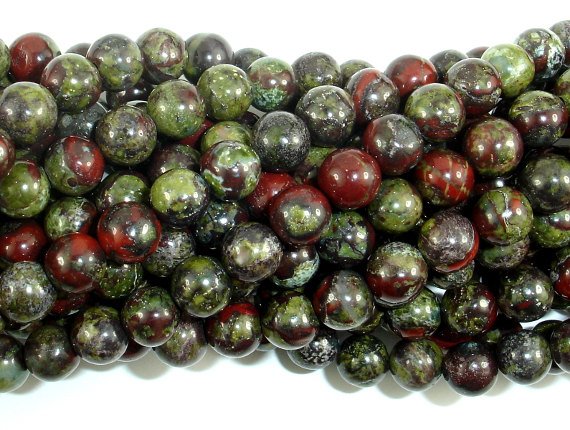 Dragon Blood Jasper, 6mm Round Beads-BeadBasic