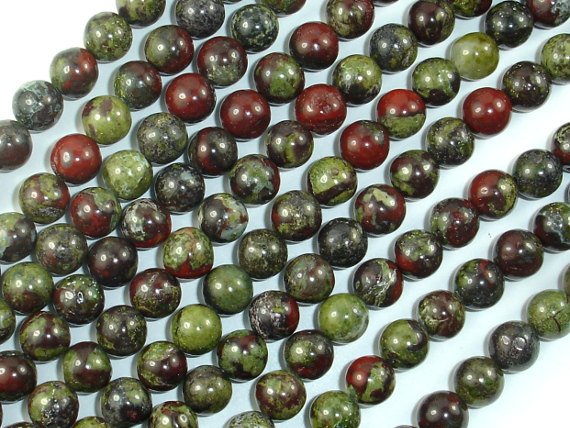 Dragon Blood Jasper, 6mm Round Beads-BeadBasic
