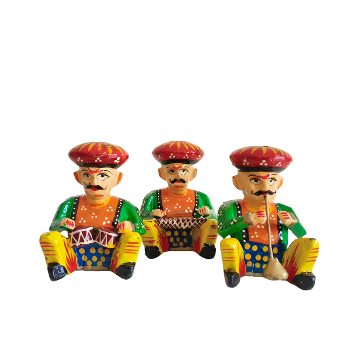 Drummer and Instrumental Ensemble Showpiece   Wooden Decorative