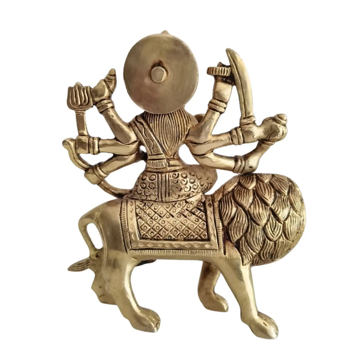 Handcrafted Brass Durga Mata Idol   Brass Ware
