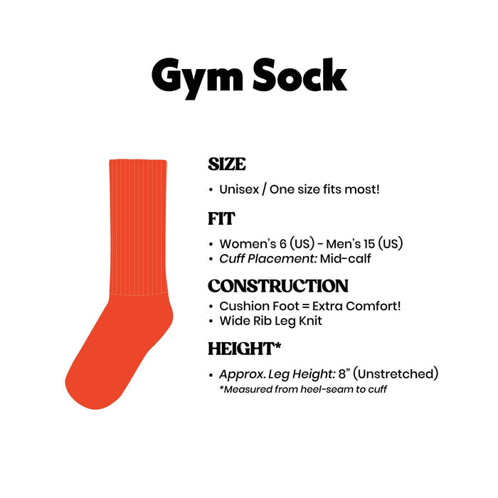 Easily Distracted By Books Gym Crew Socks