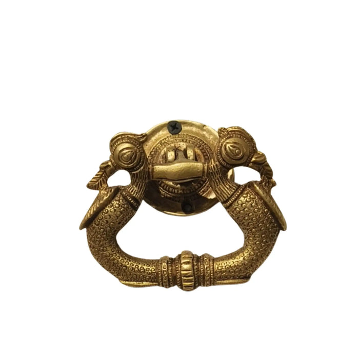 Elegant Brass Peacock Door Pull Handle - Traditional Cabinet Hardware   Brass Ware