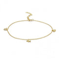 Elephants Cluster Anklet Gold Anklet MelodyNecklace