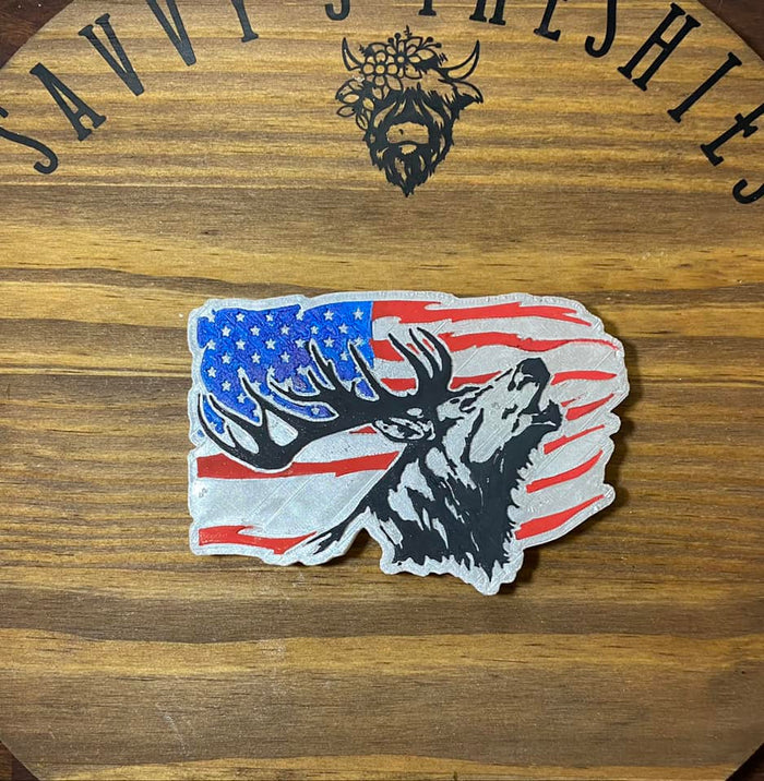 Elk USA Flag Silicone Mold