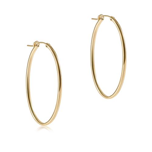 enewton Oval Gold 2" Hoop -Smooth