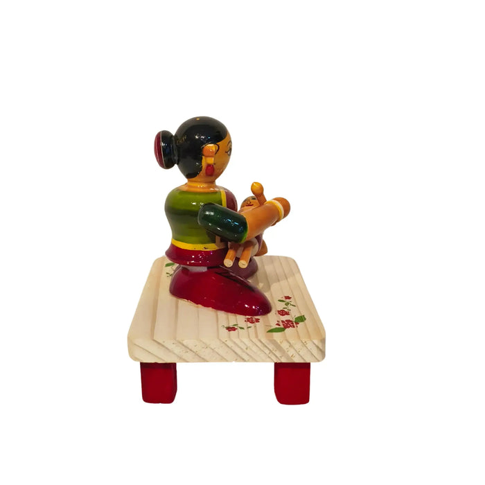 Eternal Bond – Etikoppaka Mother and Child   Etikoppaka Lacquerware