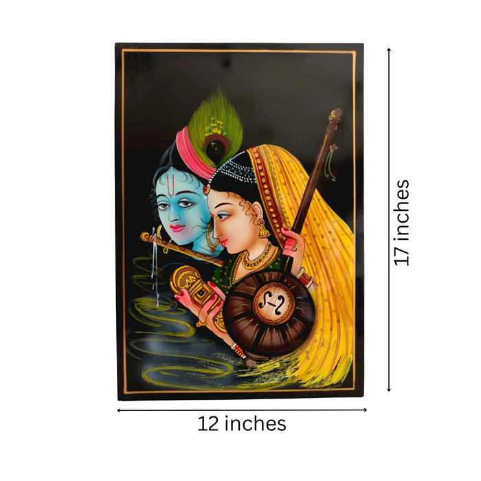 Eternal Melody of Radha Krishna – Nirmal Painting   Paintings