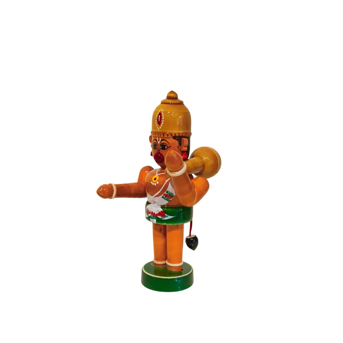 Etikoppaka Little Hanuman Wooden Statue   Etikoppaka Lacquerware