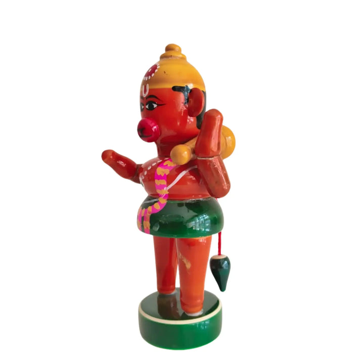 Etikoppaka Little Hanuman Wooden Statue   Etikoppaka Lacquerware