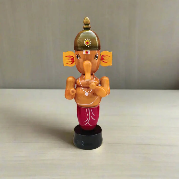 Etikoppaka Lord Ganesha Statue - Handmade Wooden Statue   Etikoppaka Lacquerware