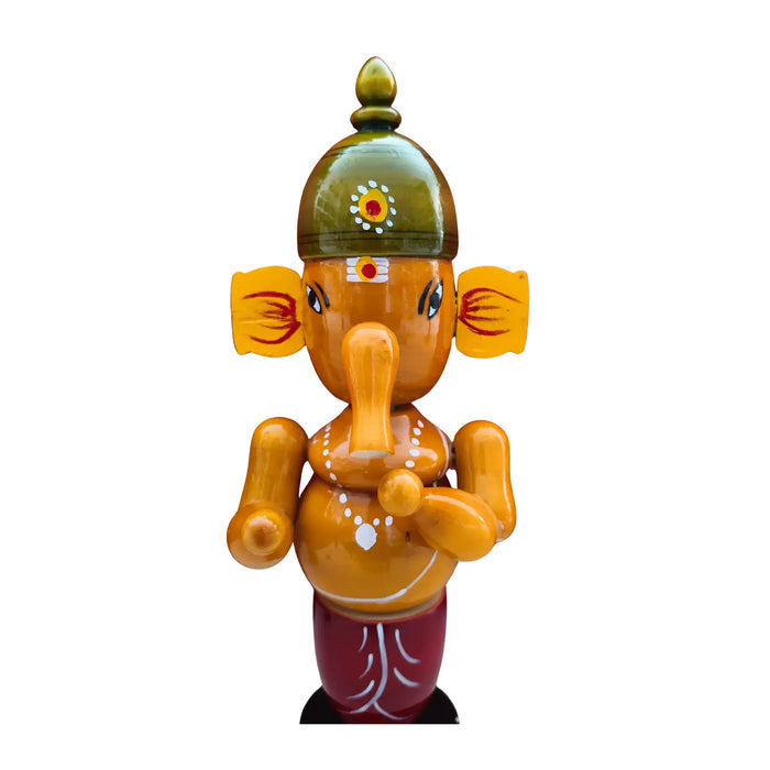 Etikoppaka Lord Ganesha Statue - Handmade Wooden Statue   Etikoppaka Lacquerware