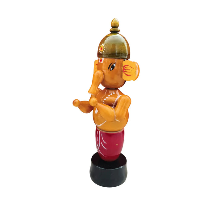 Etikoppaka Lord Ganesha Statue - Handmade Wooden Statue   Etikoppaka Lacquerware