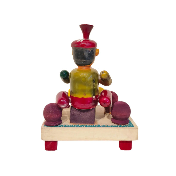 Etikoppaka 'Potter at the Wheel' Miniature Craft   Etikoppaka Lacquerware