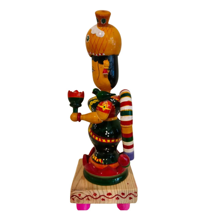 Etikoppaka Wooden Lakshmi Devi – Symbol of Fortune and Abundance   Etikoppaka Lacquerware