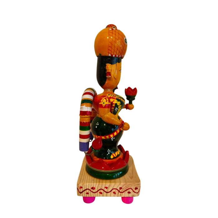 Etikoppaka Wooden Lakshmi Devi – Symbol of Fortune and Abundance   Etikoppaka Lacquerware