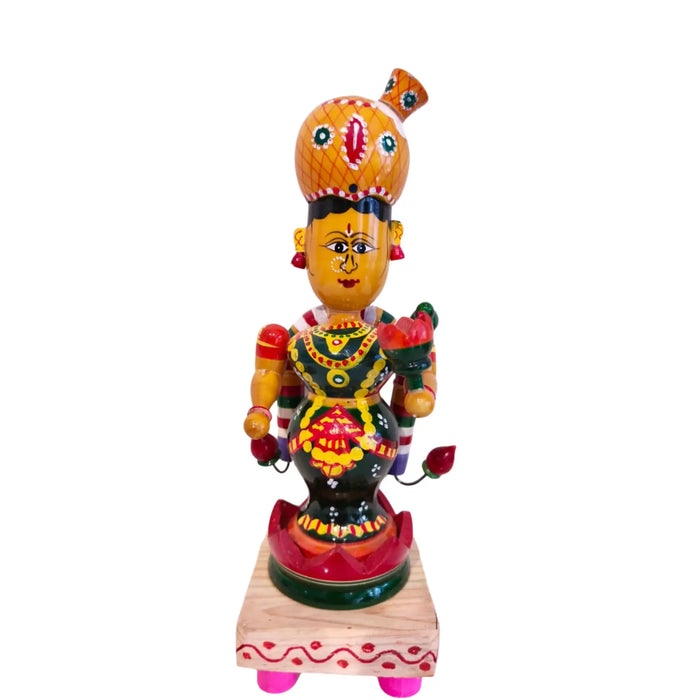 Etikoppaka Wooden Lakshmi Devi – Symbol of Fortune and Abundance   Etikoppaka Lacquerware