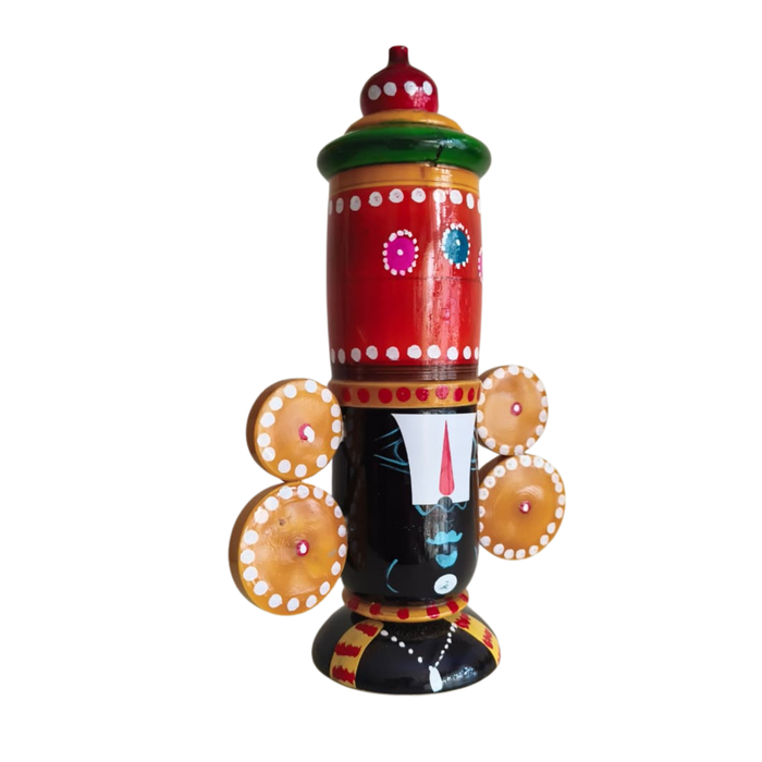 Etikoppaka Wooden Lord Venkateswara Idol   Etikoppaka Lacquerware