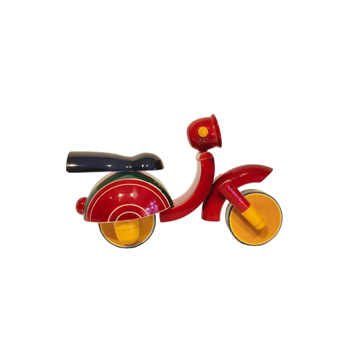 Etikoppaka Wooden Scooter Decor - Handmade Lacquerware Toy   Etikoppaka Lacquerware