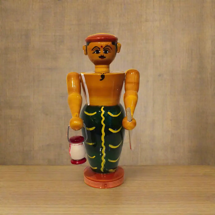 Etikoppaka Wooden Watchman  - A Keeper of Village Traditions   Etikoppaka Lacquerware