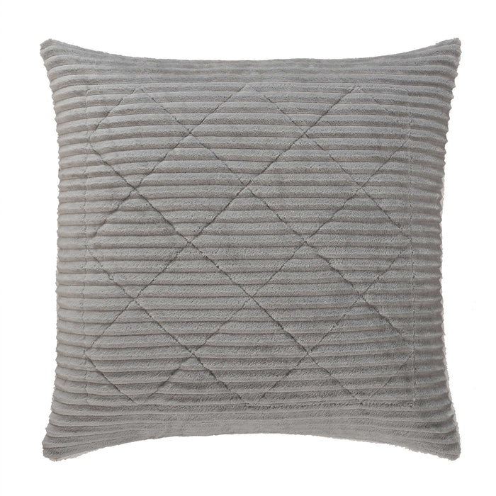 Everett Light Grey Euro Sham Euro Sham By J. Queen New York
