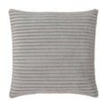 Everett Light Grey Square Decorative Throw Pillow 20" x 20" Throw Pillows By J. Queen New York