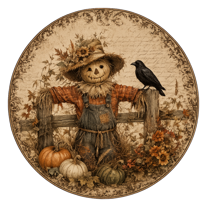 F008 Fall Scarecrow sign, Summer/Fall Sign