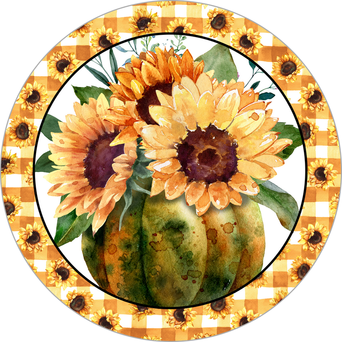 Fall Pumpkin Sign, Fall Design, Wreath Sign, Wreath Center, Wreath Attachment