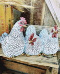 FARMYARD SITTING FRIENDS - WHITE