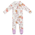 Ferra Zip-up Footie Copper Pearl