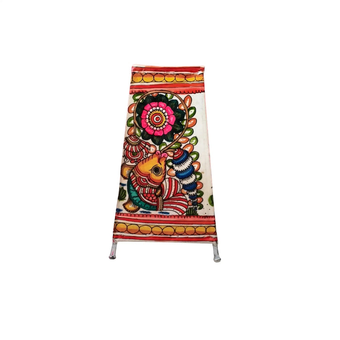 Fish with Floral Motifs – Leather Wall Hanging  | Bed Lamp   Leather Paintings