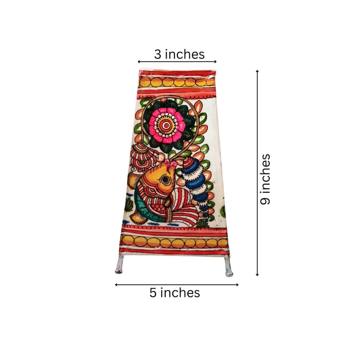 Fish with Floral Motifs – Leather Wall Hanging  | Bed Lamp   Leather Paintings