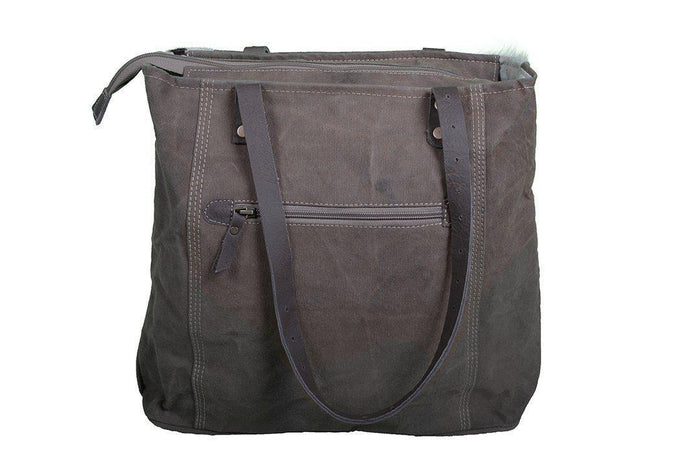 FLORAL COWHIDE & LEATHER BAG