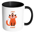 " FOR FOX SAKE " - Quote mug - black