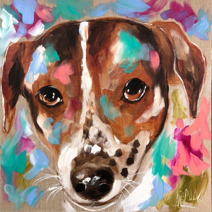 Foxy Me Cross Dog Coaster - Artist Lab