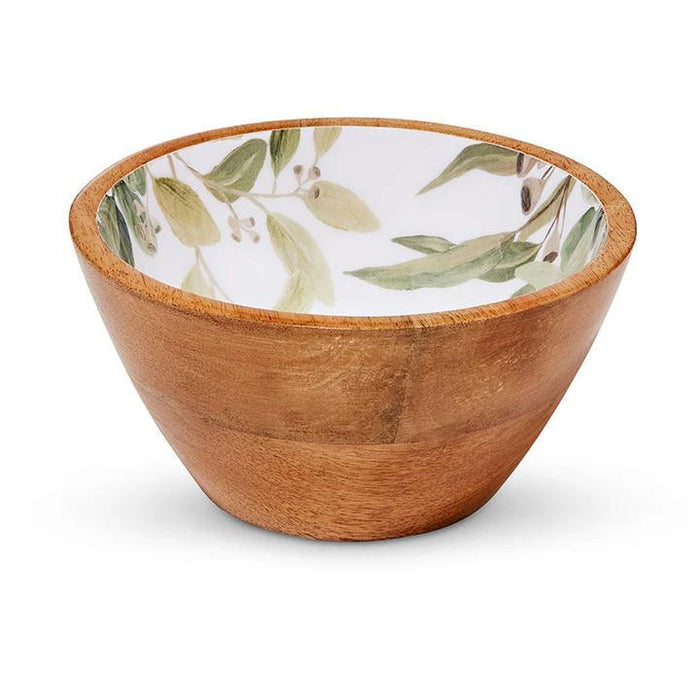 FRANKLIN FOLIAGE GREEN MANGOWOOD BOWL - SMALL