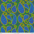 FreeSpirit Fabrics: Kaffe Fassett Collective August 2023 - Green Paisley Dot Yardage SKU# PWBM090-GREEN (A92211)