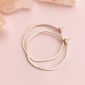 Freshie & Zero - Minimal Hoop Earrings - Small Organic Circles (Gold Filled)