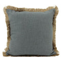 FRINGED BORDER GREY CUSHION