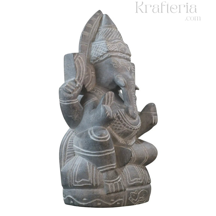 Ganesh Ji Statue in Soft Stone – Puja & Decorative Use belur shanker