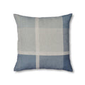 GARNER CHECK CUSHION 50CM - BLUE