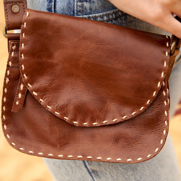 GENUINE LEATHER MESSENGER BAG