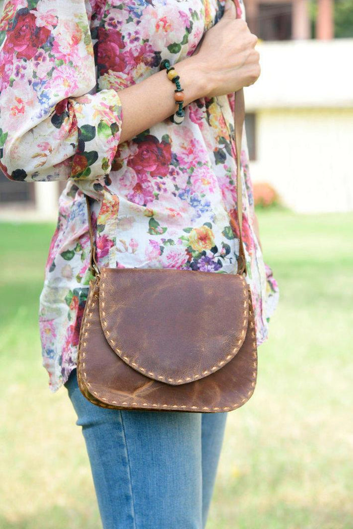 GENUINE LEATHER MESSENGER BAG