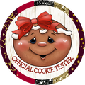 Gingerbread Girl, Holiday Sign, Christmas Sign, Wreath Center