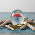 GLASS ART - COLOURFUL LARGE JELLYFISH