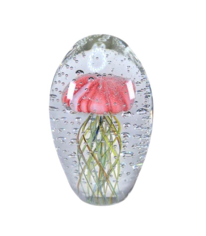 GLASS ART - PINK MEDIUM JELLYFISH